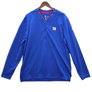 NFL New York Giants Shirt Mens XL Pullover On Field Apparel Dri Fit Long Sleeve